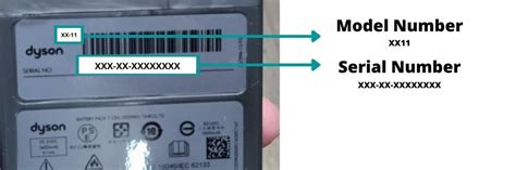 dyson check serial number|dyson model by serial number.